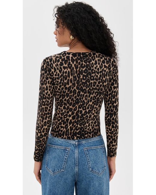 Reformation Black Bernadette Crew Cardigan