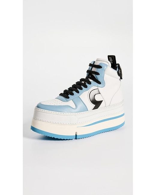 R13 Blue Riot Leather Sneakers