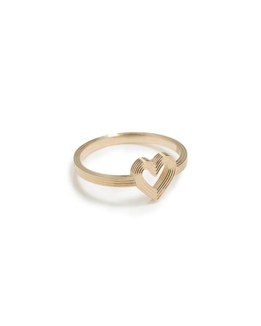 Sydney Evan Multicolor 14K Open Heart Ring