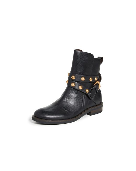 See By Chloé Janis Flat Boots in Black | Lyst Canada