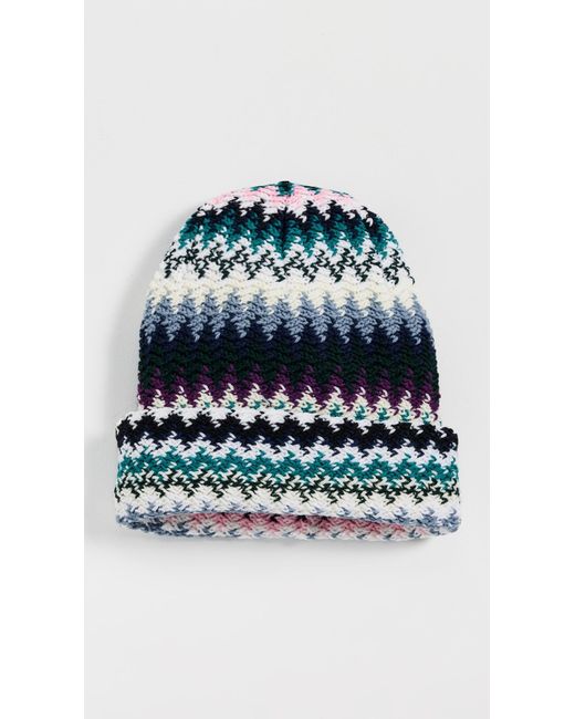 Missoni Blue Striped Beanie