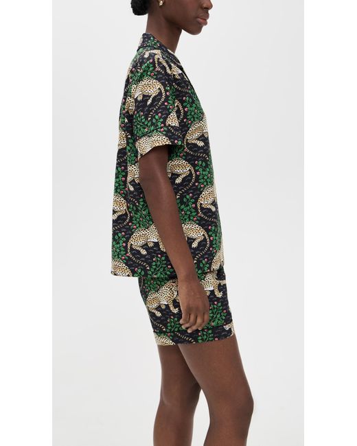 Printfresh Black Bagheera Shorts Pj Set
