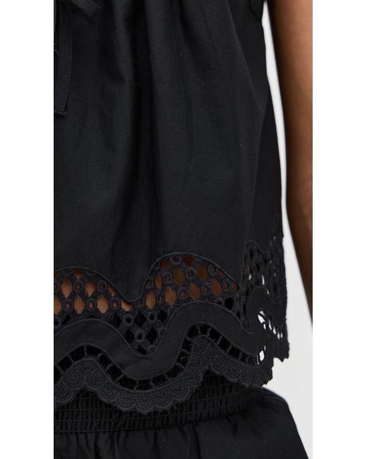 Rails Black Blythe Top