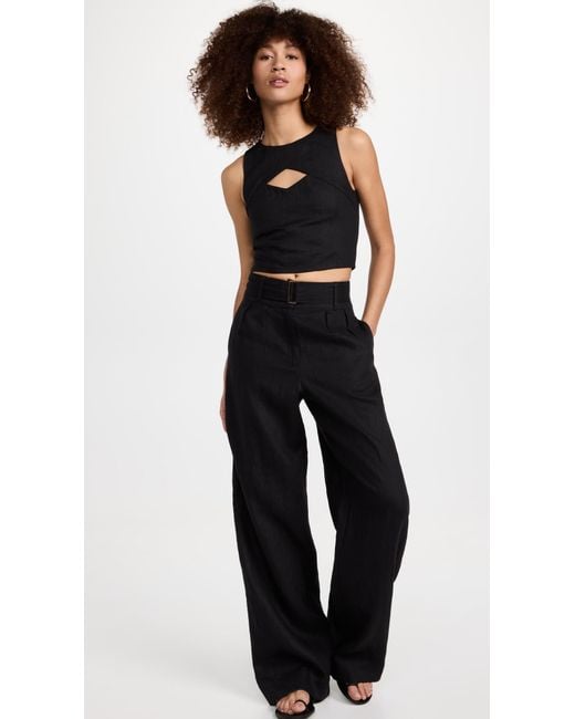 Hevron Black Alina Pants