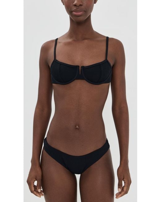 LSPACE Black Hunter Bikini Top