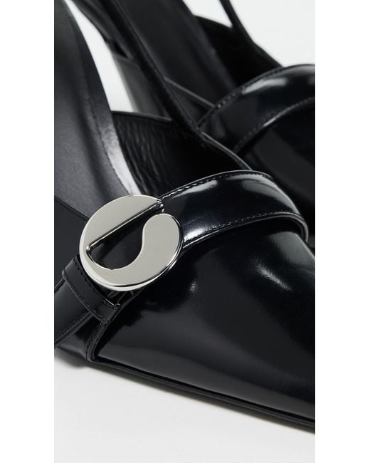 Coperni Black Slingback Belt Heels