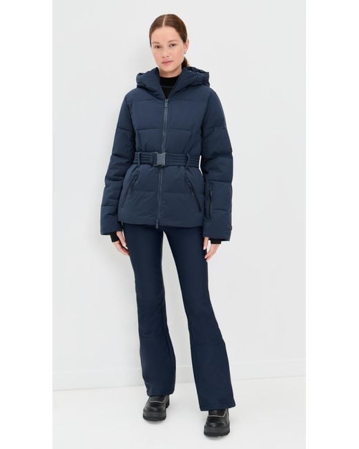 Halfdays Blue Hedy Belted Puffer Jacket