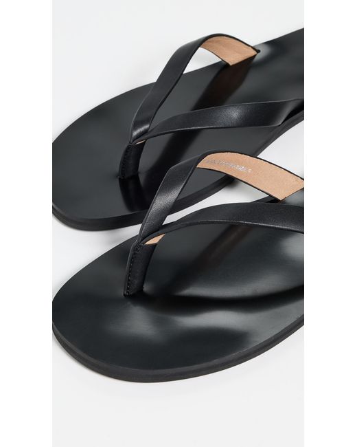 Madewell Black The Gabi Thong Slide Sandal