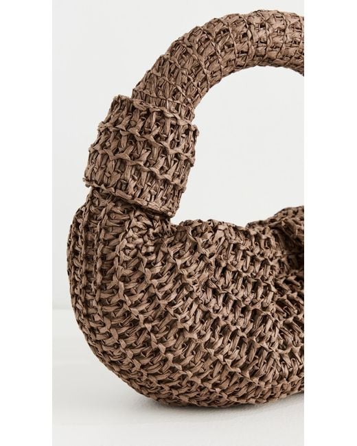 Simon Miller Brown Raffia Lopsy Bag