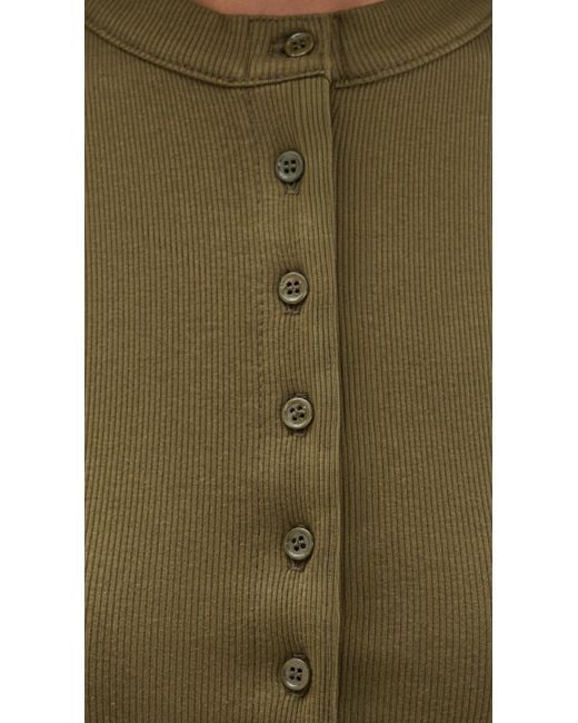 Reformation Green Raelynn Knit Top