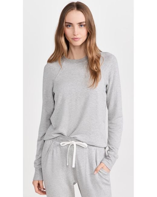 Splits59 White Warm Up Pullover