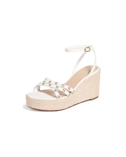Veronica Beard White Philene Espadrilles