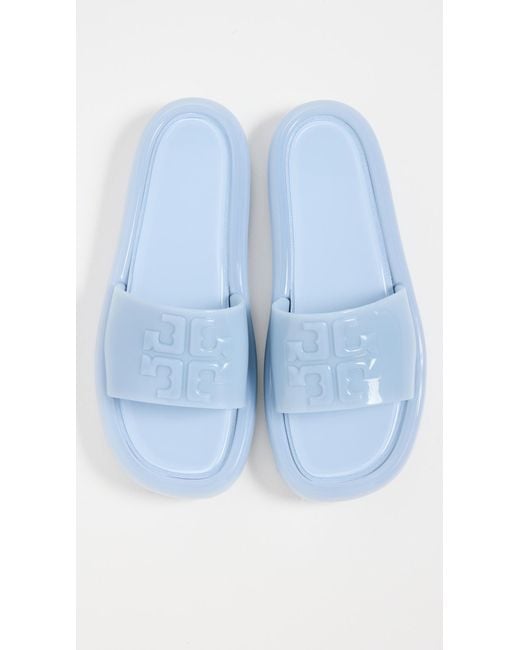 Tory Burch Blue Bubble Jelly Sandals