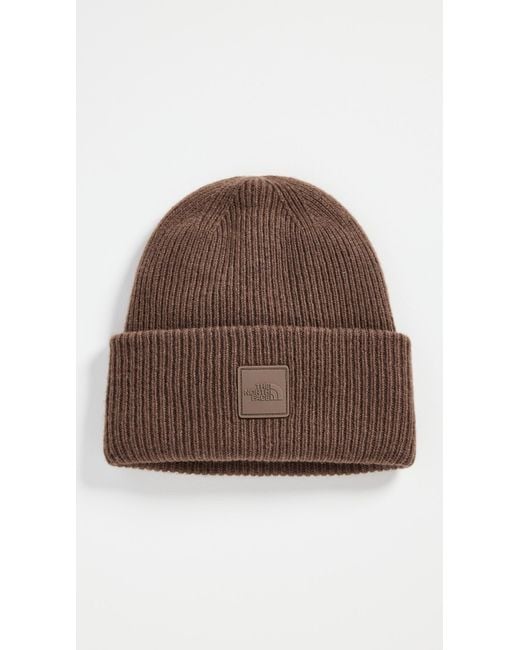 The North Face Brown Urban Patch Beanie for men
