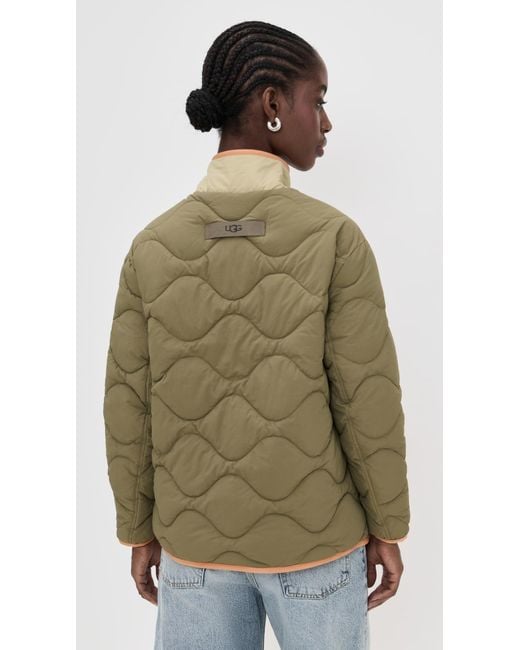 Ugg Green Jazlyn Quilted Jacket