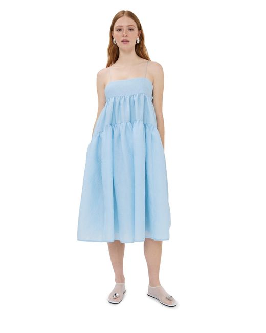 Cecilie Bahnsen Sofie Dress in Blue | Lyst