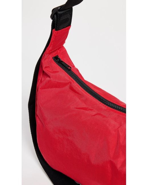 Baggu Red Medium Nylon Crescent Bag
