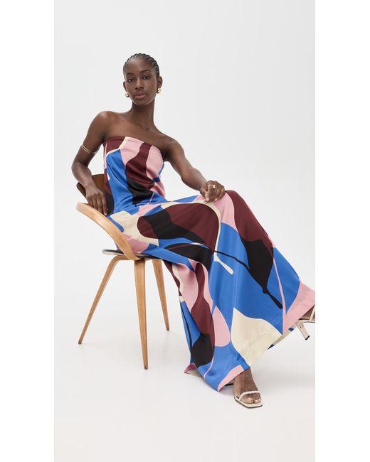 rebecca vallance allegra silk maxi dress Allegra Silk Maxi Dress In Chocolate