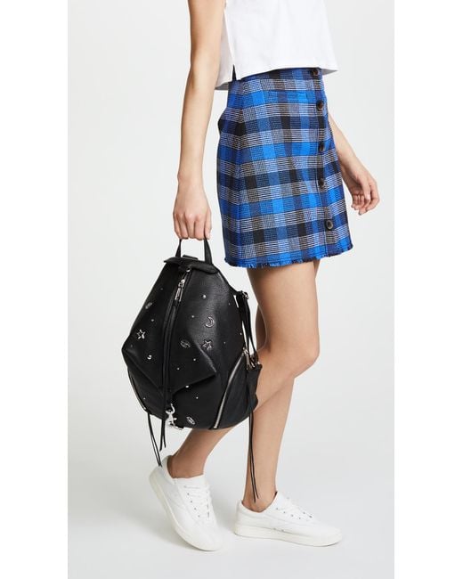 Rebecca Minkoff Julian Charm Stud Backpack in Black | Lyst