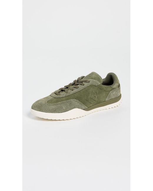 Converse Green Run Star Trainer Colorful Suede Sneakers