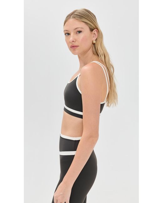 Splits59 Black Eva Rigor Double Strap Bra
