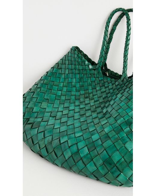 Dragon Diffusion Green Santa Croce Small Tote