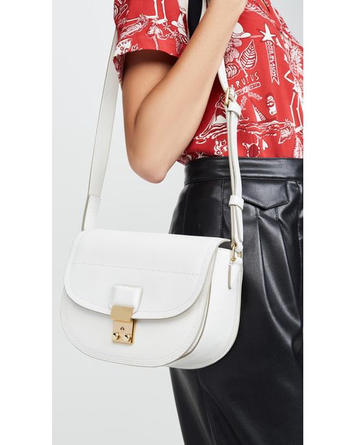 pashli leather saddle crossbody bag