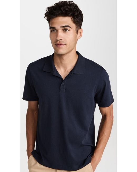 ATM Blue Classic Jersey Polo for men