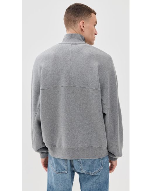 Agolde Gray Idris Quarter Zip for men