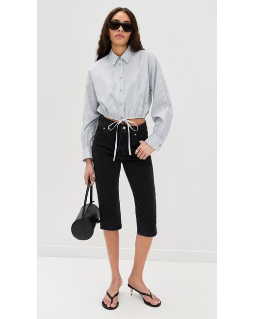 Rag & Bone Multicolor Georgie Stripe Poplin Shirt