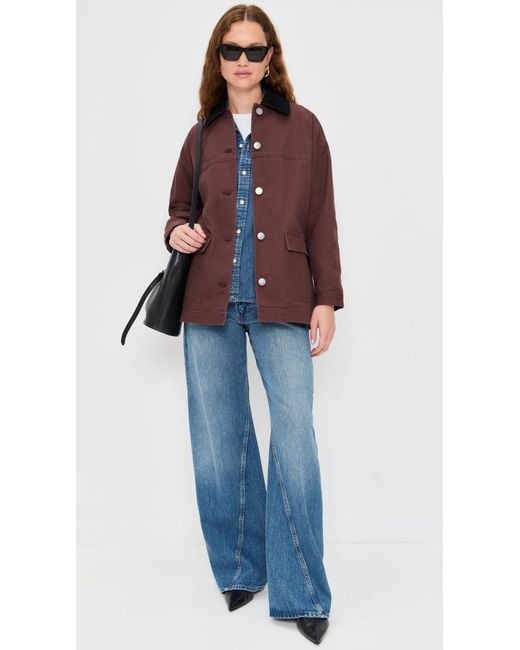 Le Bos Red Dree Mid-Length Barn Jacket
