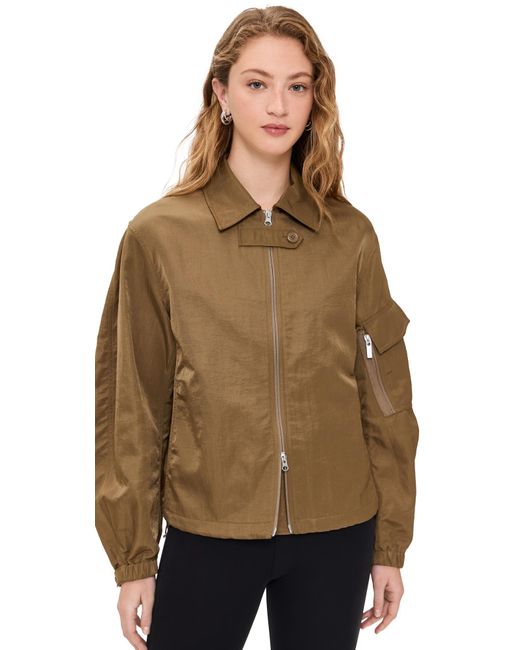 Helmut Lang Brown Creased Ma1 Bomber Jacket