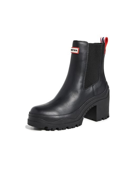 Hunter mid heel boots hotsell
