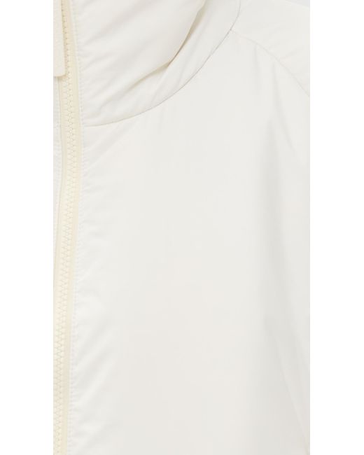 Beyond Yoga White Warm Up Puffer Jacket