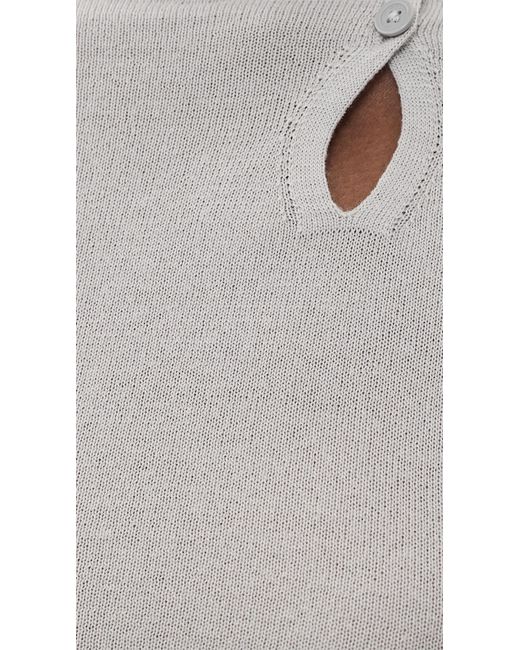 Helmut Lang Gray Button Sweater