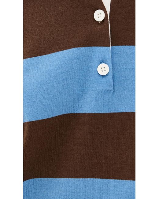Jonathan Simkhai Blue Carson Rugby Polo