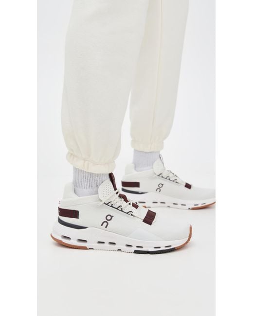 On Shoes White Cloudnova 2 Sneakers