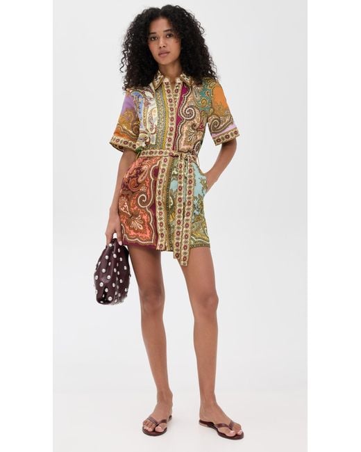 alemais clemenza spliced mini dress ALÉMAIS Clemenza Spliced Mini Dress