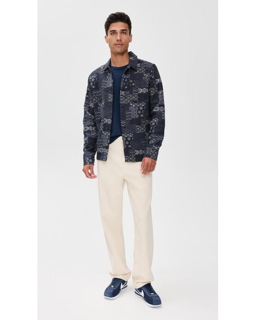 Marine Layer Blue Signature Crew Tee for men