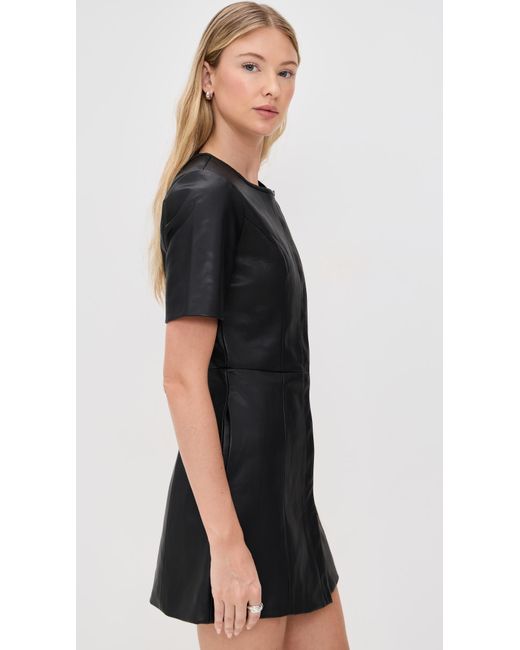 THE GARMENT Brooklyn Faux Leather Mini Dress in Black | Lyst THE GARMENT Brooklyn Faux Leather Mini Dress in Black | Lyst
