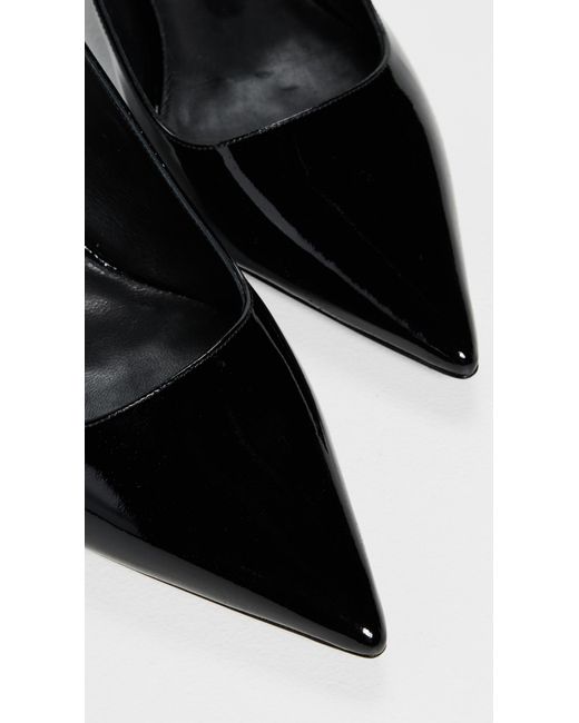 Stuart Weitzman Black Vinnie Strap Pumps 50Mm