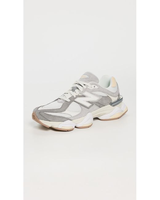 New Balance White 9060 Sneakers