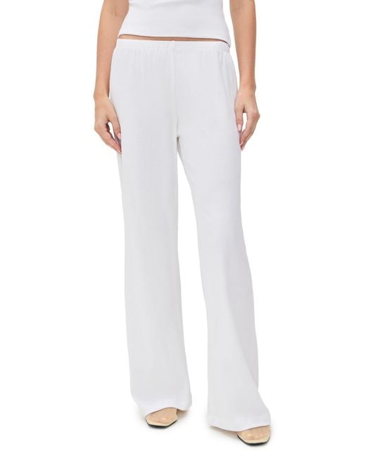 Leset White Nando Lounge Pants