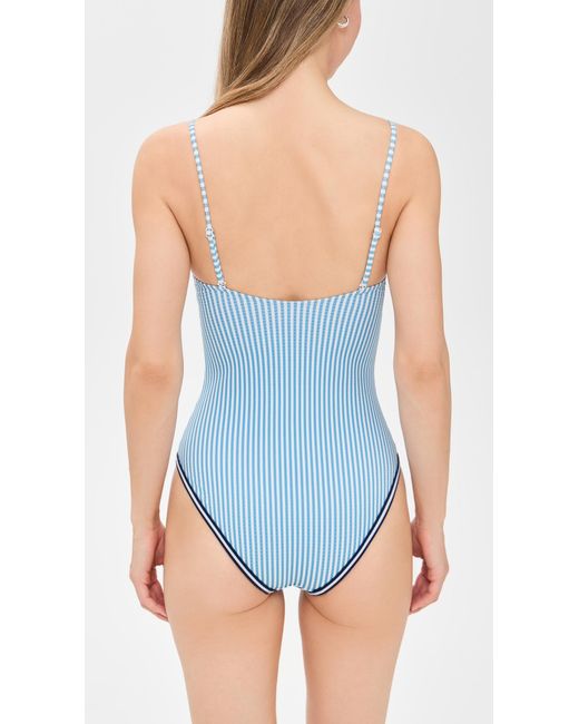 Solid & Striped Blue The Alma One Piece