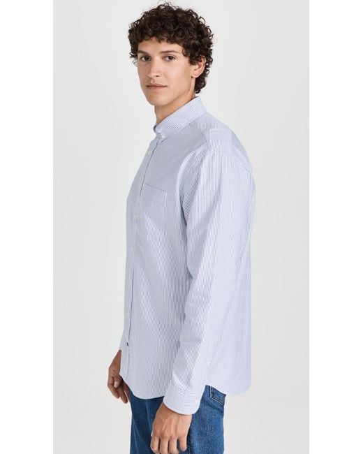Taylor Stitch Blue Jack Oxford Shirt for men