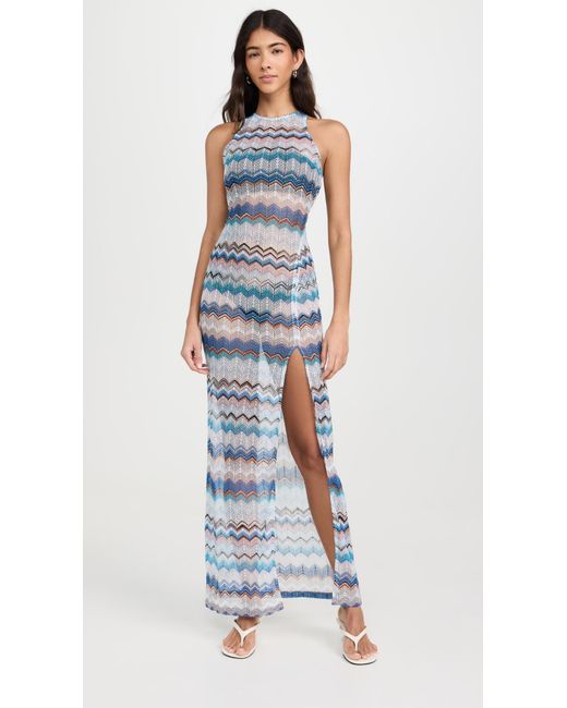 Missoni Blue Long Cover Up