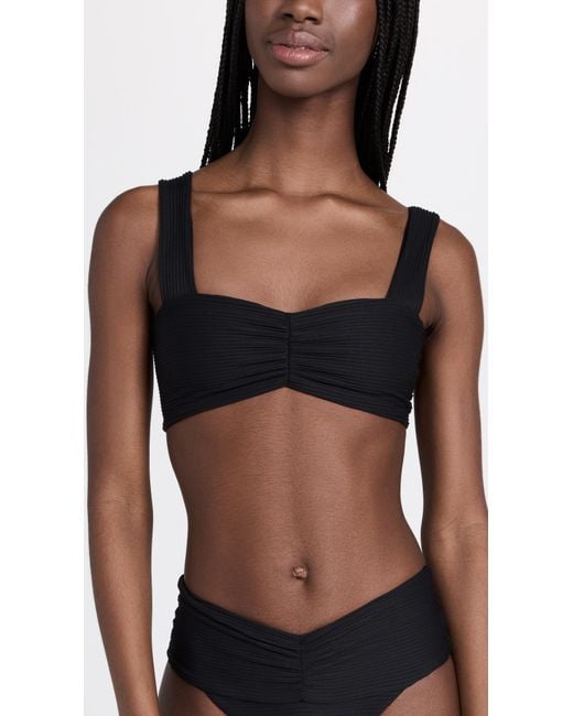 LSPACE Black Marlee Bikini Top