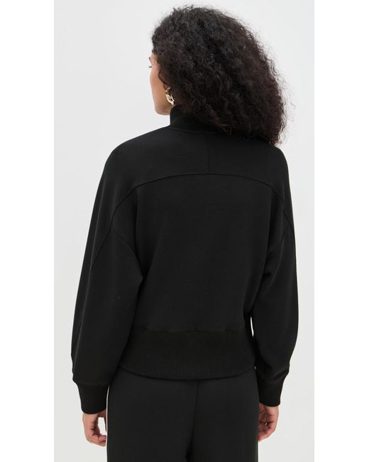 Le Bos Black Thea Quarter-Zip Pullover