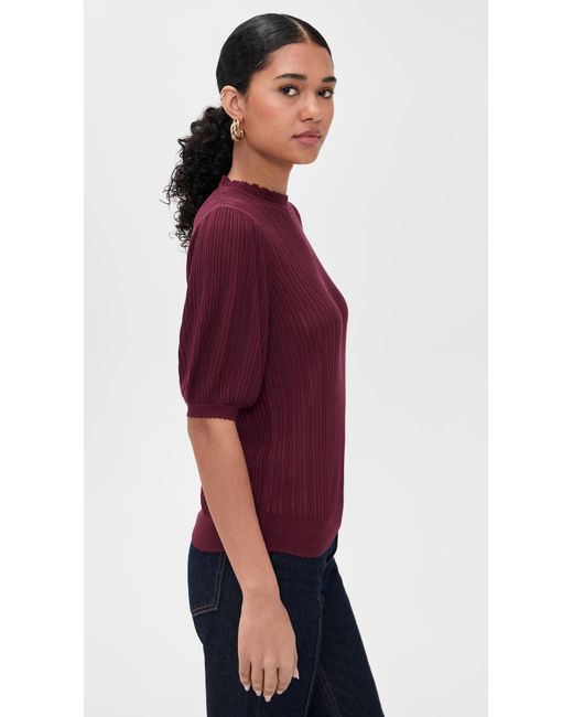 Ulla Johnson Purple Gemma Top