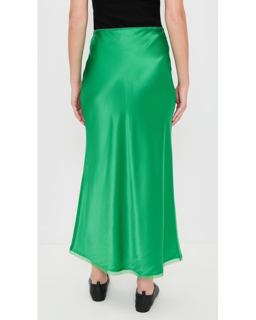 La Ligne Green Bianca Skirt